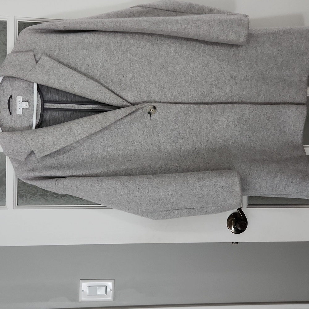 Topshop Gray Trench Coat
